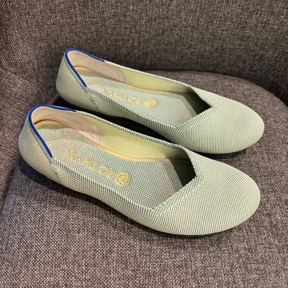 Rothy's Green Women's Flats Size 9.5